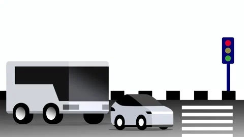 Traffic stop scene Stock Footage 335609243
