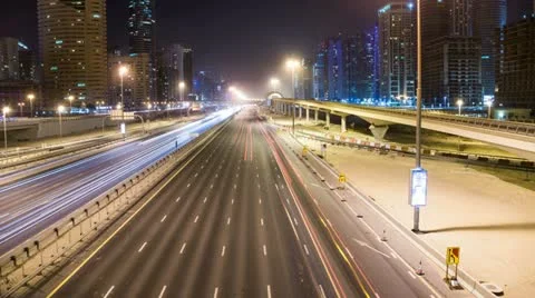 Traffic on Street 4K Timelapse Stock Footage 12352249