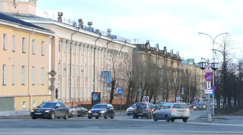 Traffic On A Street Video stock 46464309