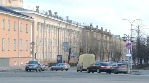 Traffic On A Street Stock Footage 47250311