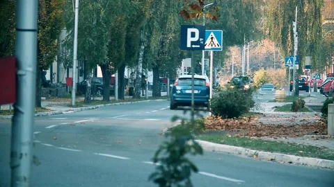 Traffic on the street Vídeo Stock 86769833