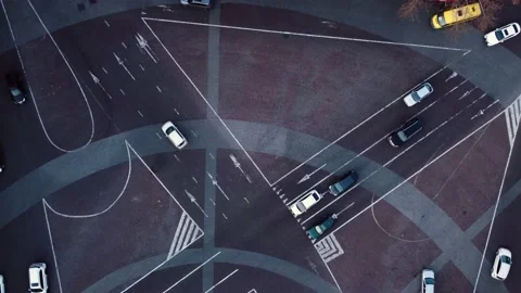 Traffic in the street Stock Footage 169306118