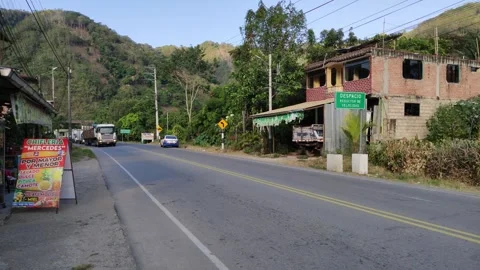 Traffic on a street in Peru. 動画素材 282217761