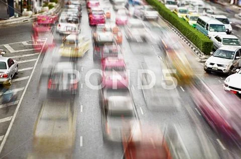 Traffic on the streets. bangkok Stock Photos