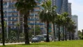 Traffic in streets of Batumi, famous seaside resort city in Georgia, travel HD Footage