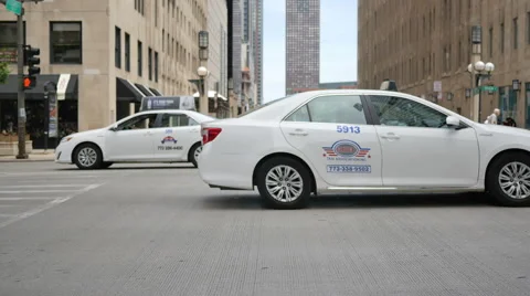 Traffic on the Streets of Chicago Stock Footage 63884691