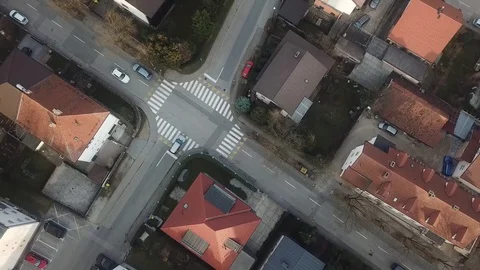 Traffic suburbs Video stock 125719836