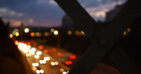 Traffic at Sunset 2 Stock Footage 115216038