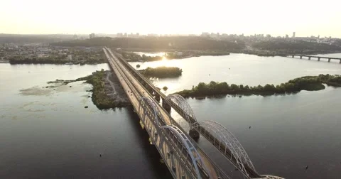 Traffic on Sunset Bridge Stock Footage 67496317
