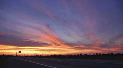 Traffic at sunset Stock Footage 8829719