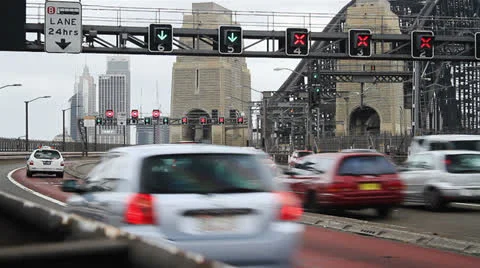 Traffic in Sydney, Australia Stock Footage 24185390