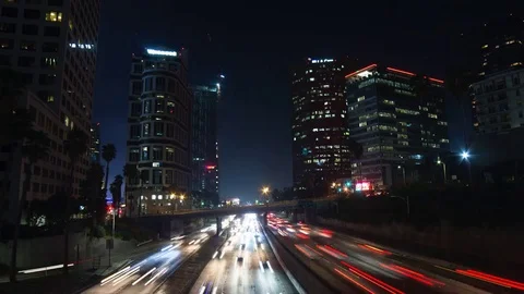 Traffic Through the City of Angels Vídeo Stock 79895293