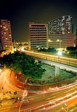 Traffic through downtown Stock Photos