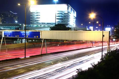 Traffic through downtown Stock Photos
