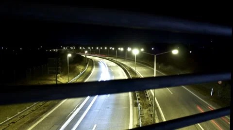 Traffic time lapse Stock Footage 8681848