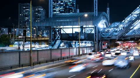 Traffic Time Lapse Stock Footage 20585950