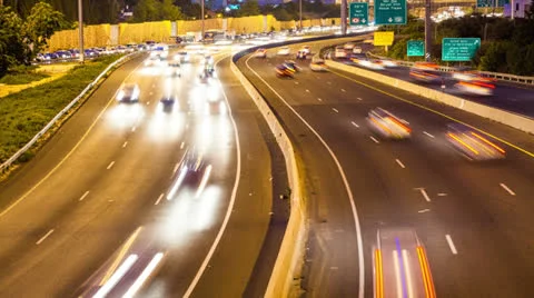 Traffic Time Lapse Vidéo 25132171