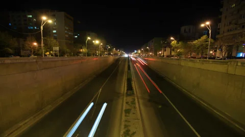 Traffic Time Lapse Stock Footage 36818900