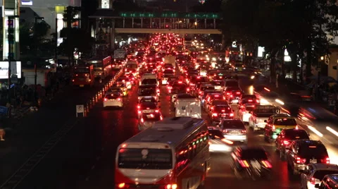 Traffic - time lapse Stock Footage 60670076