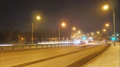 Traffic Time Lapse Stock Footage 61148670