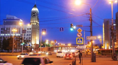 Traffic Time Lapse Stock Footage 61967212