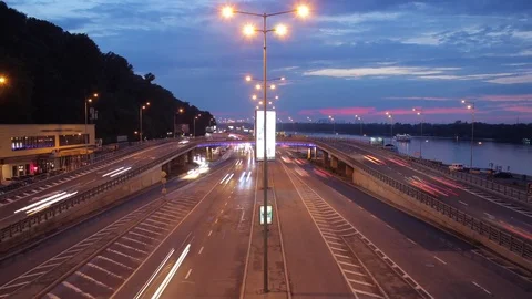 Traffic Time Lapse Stock Footage