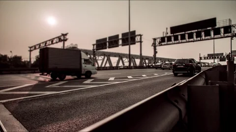 Traffic time lapse Stock Footage 101026993