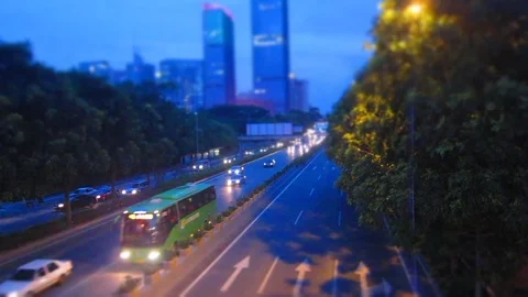 Traffic time lapse Video stock 118686615