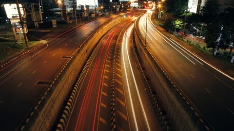 Traffic Time Lapse  Freeway Stock Footage 92861221