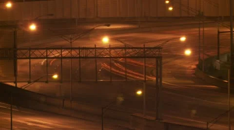 Traffic Time Lapse slow shutter.  2012 Video stock 21930018