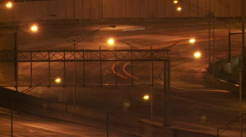 Traffic Time Lapse slow shutter.  2012 Video stock 21930075