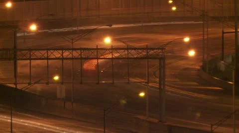 Traffic Time Lapse slow shutter.  2012 Stock Footage 21930089