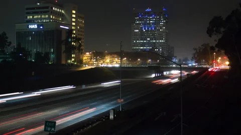 Traffic Time Lapse through Downtown Glendale Vídeo Stock 46724073