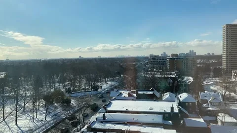 Traffic Time Lapse Winter Day High Park Toronto Stock Footage 211722247