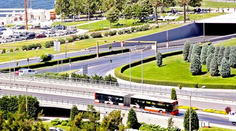 Traffic Timelaps 4 Vídeo Stock 33652387