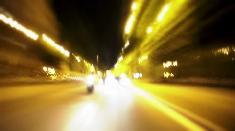 Traffic timelapse blur  Stock Footage 7761664
