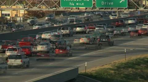 Traffic timelapse blur Stock Footage 12687450