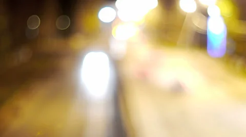 Traffic Timelapse Bokeh Stock Footage 32256000