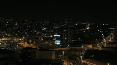 Traffic timelapse - Cars passing and train arriving at the station. Brazil Stock Footage