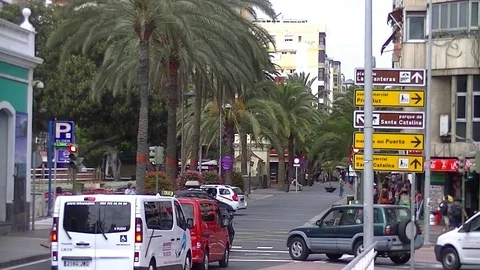 Traffic timelapse in city centre Stock Footage
