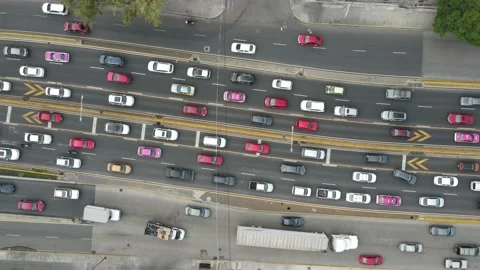 Traffic timelapse. Drone view. Vídeos de archivo 169622369