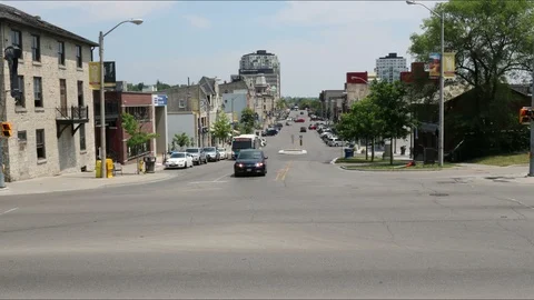 Traffic timelapse at an intersection 4k Stock Footage 91142733