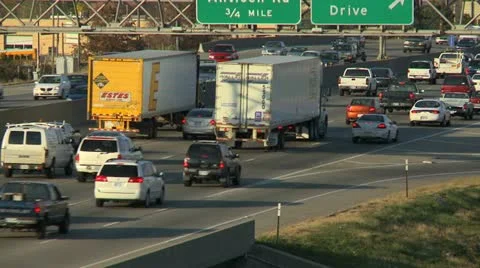 Traffic timelapse medium shot Stock Footage 12687600