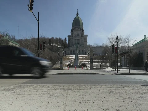 Traffic timelapse in Montreal Stock Footage 74739952
