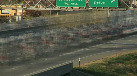 Traffic timelapse super blur Stock Footage 12687493