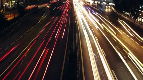 Traffic trails Stock Footage 11534393