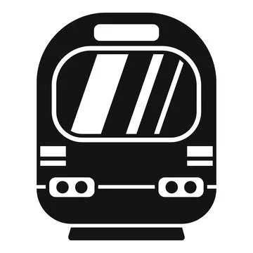 Traffic train icon simple vector. Electronic passage Stock Illustration