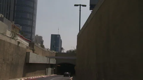 Traffic tunnel 1 Stock Footage