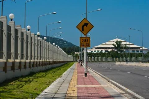 Traffic turning right. Stock Photos