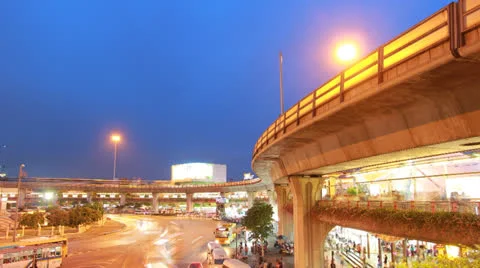 Traffic at twilight Stock Footage 25512443